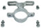 SN-TEC Schildhalterung/Schilderhalter/Schilderschelle/Masthalterung verzinkt für Pfosten-Ø 56-62 mm, Befestigungsabstand Schild 50-100mm (Mengenauswahl möglich) (2)
