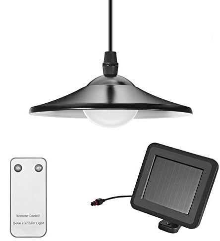 Tomshine Solarlampen für Außen, Solar Hängeleuchte mit Fernbedienung, Tragbare Solarleuchte, 2 Modi Solar Pendelleuchte Hängelampe mit Solarpanel und Zugschalter- IP44 Wasserdicht