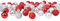 Toyland® Set Mit 32 Mini Weihnachtskugeln 25 Rot 25 Silber 2,5 cm (25 mm)