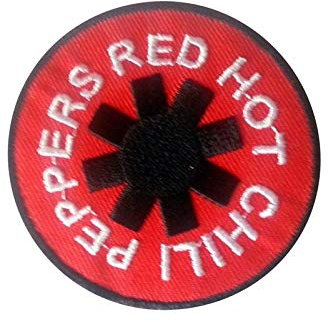 Red Hot Chili Peppers Round Aufnäher Besticktes Patch zum Aufbügeln Applique