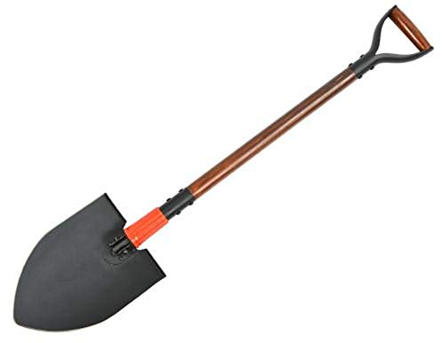 A.Blöchl 111230 Premium Schaufel mit Edelstahl Schaufelblatt (Schwarz/Natur/97 cm)