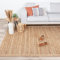 FRAAI | Home & Living Jute Teppich - Fair Natur - Jute - Flachgewebe - Einfarbig - Boho, Modern - Wohnzimmer, Esszimmer, Schlafzimmer - Carpet