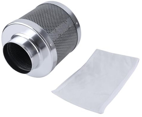 Ejoyous Filtro a Carbone idroponico, Filtro al Carbone Attivo, Filtro dell'Aria a Carbone, per Ventilatore a Tubo, per 4 Pollici, Filtro Aria per casa,