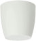 Waste Paper Basket Dust Bin Round Plastic Small Modern Style Home Office 6 colorus (White Matt, 30 cm)