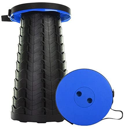 Portable Telescopic Stool, Retractable Folding Stool, Folding Stool Camping Lightweight Stool,for Garden Beach Picnic Outdoor Camping BBQ Fishing Hiking Maximum Load 397 lb(Blue)