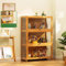 JSDMBD Vitrine pour collection, vitrine en verre pour collection vitrine curio à 1/2/3/4/5 niveaux vitrine salon vitrine murale pour collection vitrine acrylique anti-poussière 31.5*12.6*67.7in Blanc