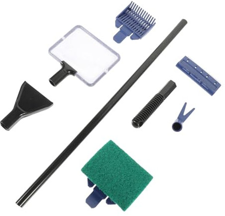 Housoutil 2St schwammbürste sponge pinsel fish net scraper Fish tank cleaning supplies Aquarium Reinigungsset für Aquarien Fischglas-Reinigungsset Filter Reinigungskit Algenschaber