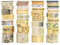 Songdao Retro Washi Tape Set Dekorative Antik Masking Tapes Breite Chronik Klebeband Bunt für Kunst, DIY Handwerk, Tagebuch, Planer, Scrapbook, Verpackung (Duke Jorge)