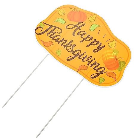 CIYODO 1Stk Thanksgiving-Erdungsstecker außen Papas Gartenschild Outdoor-Dekor Schilder für den Garten thanksgiving dekoration thanksgiving decoration Yard Zeichen Dekor Mode-Hof-Dekor pp