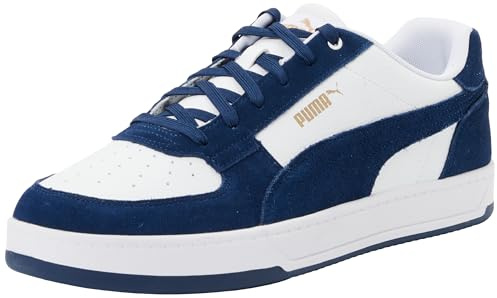 PUMA Unisex Caven 2.0 Mono Sneaker, Weißes persisches Blau Gold, 43 EU