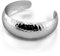 Dankadi Bracelet Ouvert pour Femme Ruche Texturé Large 23MM en 925 Argent, Bracelet Jonc Φ58MM Réglable Martelé Courbe Plaqué Or Rose Bohémien Cadeau de Bijou pour Amie (Argent, Réglable)