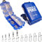 PERCH`N PIKE 150 Wirbel & Snaps im Set inkl. Box Duo-Lock Snap, 8-33 kg, Angelwirbelset zum Spinnfischen für Hecht, Barsch, Zander und Forelle, Angelwirbel Set Karabiner