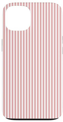 Rose poudré à rayures dans un jardin de campagne anglais Coque pour iPhone 13