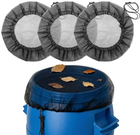 3 Pcs 100cm Netz für Regentonne Rund Regentonnen Netz Regentonnenabdeckung Regentonnennetz Abdeckung Regentonne Rund Verhindert Das Eindringen von Blättern Insekten Schmutz Durchmesser