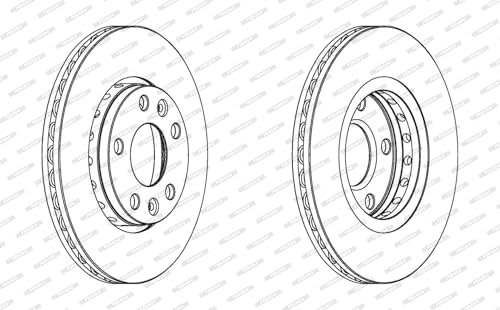 FERODO BRAKE DISC | DDF1728C | FRONT | FOR DACIA DUSTER 2017- | OE-MATCHING QUALITY | SMOOTH & QUIET PERFORMANCE
