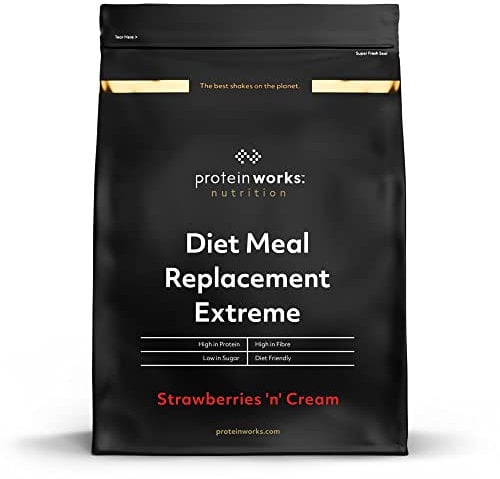 THE PROTEIN WORKS Sustitutivo de Comidas Extreme | Fresas Con Nata | Comida Nutricionalmente Completa | Vitaminas Potenciadoras del Sistema Inmune | 2kg