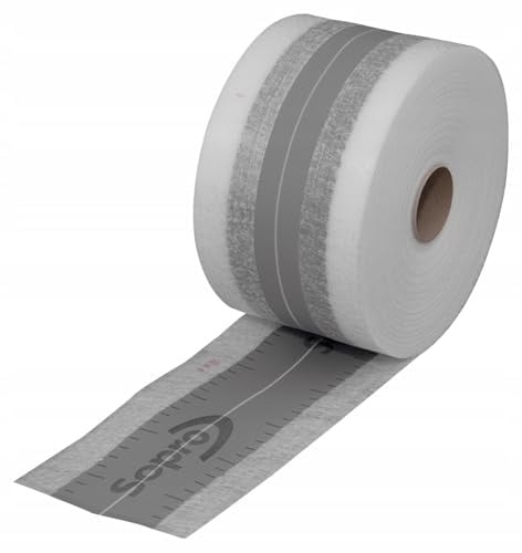 SoPro Dichtband mit Falz, DBF 638, Rolle à 50 mtr., Grau, Wasserfest, Acryl, Streif, 1 mtr
