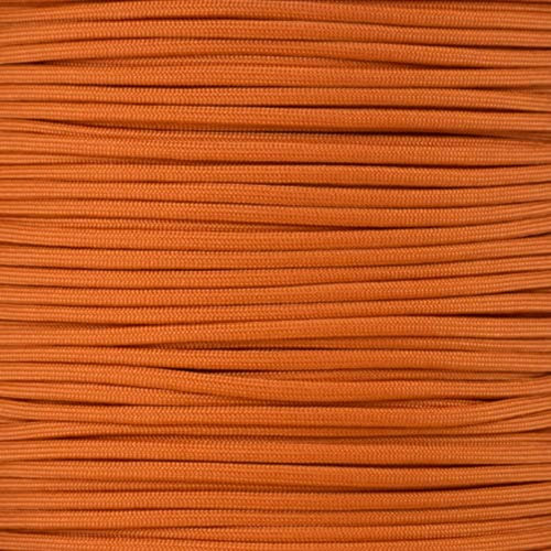Paracord Planet Einfarbiges Paracord, 250 kg, 7 Stränge, Typ III, Nylonschnur für Innen- und Außenaufgaben, Burnt Orange (7,6 m)