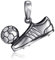 Materia Fußball Anhänger Silber 925 Herren Schmuck KA-70-Antik