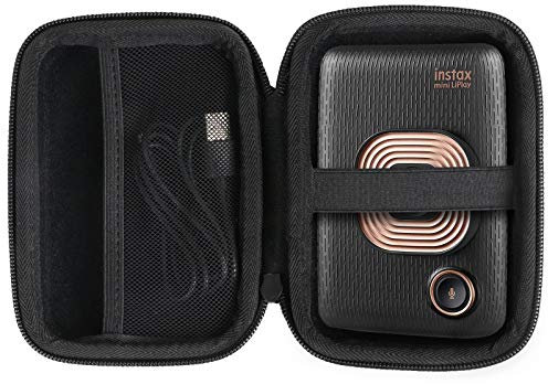 Khanka Hart Tasche Ersatz passt für Fujifilm Mini LiPlay hybrid Sofortbildkamera Elegant Black.