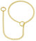 MILAKOO Punk Chain Choker O-Ring Anhänger Halskette Langer mehrschichtiger Chunky Choker