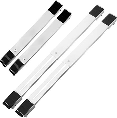 SPARES2GO Universal Fridge Freezer Extendable Trolley Rollers (40-63cm, Max 160kg, Pack of 2)