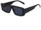 WQZYY&ASDCD Sonnenbrille Herren Damen Hip Pop Männer Leopard Runde Frauen Männlich Kunststoff Rahmenlinsen Uv400 Brille Weiblich-Schwarz