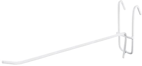 sourcing map Ganchos de pared de rejilla para almacenamiento de garaje, organizadores de pared de 8 pulgadas, color blanco, paquete de 30