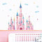 wondever Wandtattoo Schloss Mädchen Wandaufkleber Märchenschloss Bunt Wandsticker Wanddeko für Babyzimmer Kinderzimmer Schlafzimmer