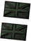 ANNIUP British Flag Embroidery Patch with Fabric Pattern DIY Applique Sew and Stick On Patches for Clothing, Attach to Bags Jackets Coats Trousers Hats, 2PCS