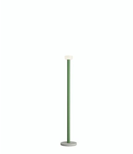 Flos Bellhop Floor Standleuchte aus Zement und Aluminium in der Farbe Green 26Watt, Maße: 26cm x 26cm x 178cm, F1070039