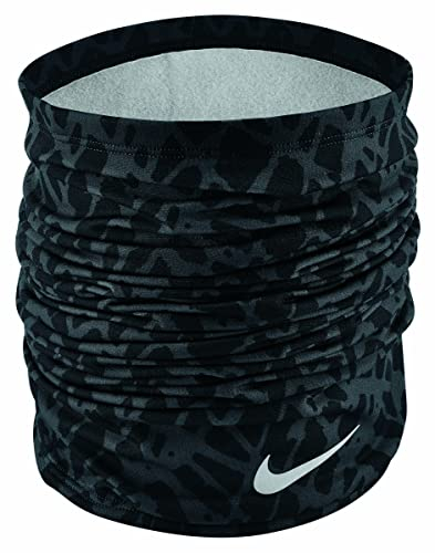 Nike Dri-Fit Wrap 2.0 Mehrzweck-Stirnband Running Sport Kopfwärmer (BLACK/ANTHRACITE/SILVER), Schwarz , One size