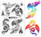 ORIGACH Phönix Drache Klare Stempel für Kartenherstellung Phönix Drache und Flamme Transparente Silikonstempel für DIY Scrapbooking Journaling Fotoalbum Bastelzubehör