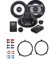 Crunch GTI 6.2C Lautsprecher mit Einbauset kompatibel mit Audi TT (8N) 1998-2006 Türen vorne 400 Watt 165mm 2 Wege Kompo
