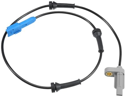 QUARKZMAN ABS Sensor Raddrehzahlsensor Für Peugeot 206 98-19 1 Stück | Schwarz, Kunststoff/Metall, 2 Pin, Hinten Links Rechts, OE 4545A3/9640921980, Für Peugeot 206 CC 00-08