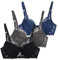 CSWH 3er Pack BH Damen mit Bügel Fraun Spitzen BH Set mit verstellbarem Push Up BH Sexy BH Mädchen Atmungsaktiver Weich Bequemer BHS Y2K Unterwäsche Bra für Alltag
