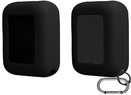 kwmobile Silicone Case Compatible with JBL GO 4 - Case Protective Mini Speaker Cover - Black