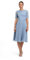 Vera Mont Damen Cocktailkleid mit Spitze Light Steel Blue,38