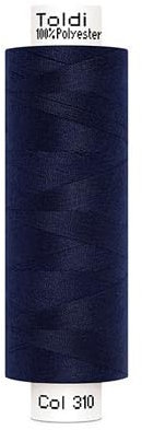 Stofftreff Santi Nähgarn TOLDI Nähgarn á 500m - Allesnäher Garn No.120 Hochwertiges Universalnähgarn (1, Marine)