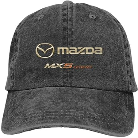 IOVATA Auto Baseballkappe, Für Mazda MX-5 Sport Sonnenhut Verstellbare Baseball Cap Sport Outdoor Sonnenschutz Casual Sonnenhut,OneSize
