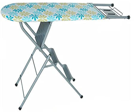 Combo de tabla de planchar y escalera, multifuncional, resistente y transformable, con funda de soporte de hierro y almohadilla, ideal para lavanderías o dormitorios domésticos.