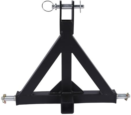 Adaptateur D'Attelage de Barre de Traction pour Tracteur en Acier Robuste, Force de Traction de 3 000 LB, Attelage de Remorque à 3 Points de 2 Pouces pour Tracteurs de Classe 1,