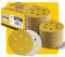 100PCS 150mm 120 Grit 6 inch 6 Hole Sanding Discs Sandpaper - Premium Gold Round Hook and Loop for Random Orbital Sander - Ideal for Wood, Metal, Automotive