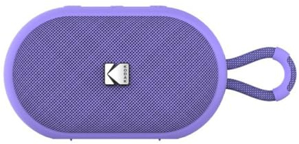 KODAK PWS-2284 Bluetooth Speaker 6W RMS, IPX7 Waterproof, 10-12Hr Battery, TWS Stereo, 10m Range, 1500mAh, Hands-Free Mic, USB-C Cable Included, Compact Design, Wrist Strap - Purple