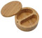 WIIYENA Recipiente de madera con tapa magnética giratoria para sal y pimienta, ideal para organizar especias