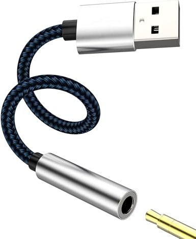 Adaptador USB Macho a Jack 3.5mm Sonido Externa AUX Auriculares Audio Cable Coche Dongle Música Adapter Computer PC Conector Micrófono Portátil Convertidor Compatible Con Samsung Headphones Android