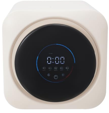 Mini lavatrice e asciugatrice 2 in 1, lavatrice portatile, temperatura di asciugatura 140 °C, centrifuga 80 giri/min, pannello touch intelligente, montaggio a parete, 3,5 l