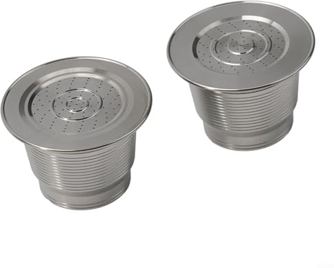 babominimer Capsule di caffè riutilizzabili in acciaio inossidabile compatibili con macchine Nespresso, filtro per cialde di caffè ricaricabile in metallo 304, design duraturo per la casa (tipo
