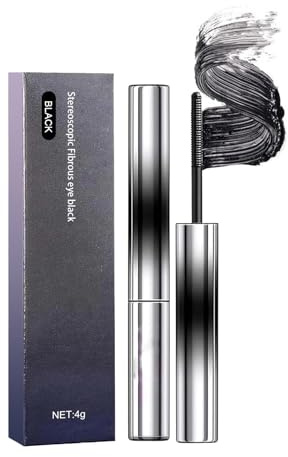 Ironeye Mascara, Iron Eye Wand Mascara Facelove, Ironeye NatüRliche, Iron Wand Mas-Cara, VerläNgernde Und Pflegende, Waterproof, Long-Lasting and Smudge-Free (1Pc Schwarz)