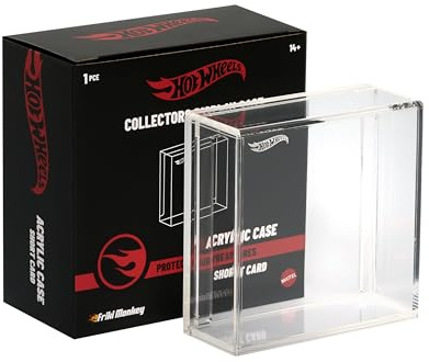 Hot Wheels Vitrine aus Acryl für Modelle Hot Wheels Short Card, Maßstab 1:64, schützen Sie Ihre STH mit unserer Offiziellen Ausstellungsvitrine